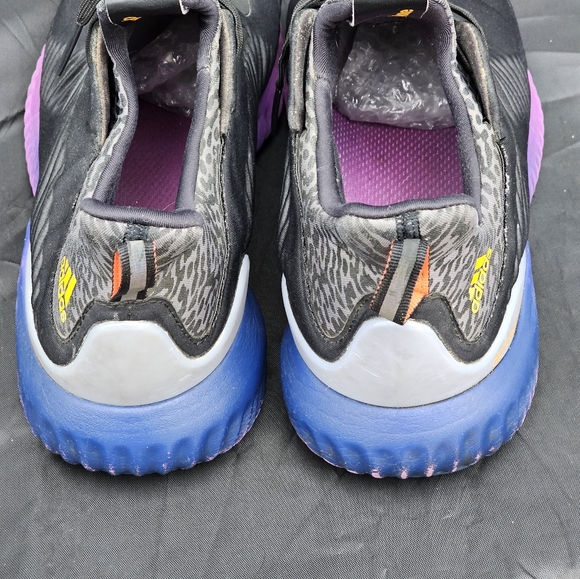 Adidas Alphabounce Core Black Shock Purple Running Shoes B42351 Mens Size 10.5 ! - Picture 3 of 8